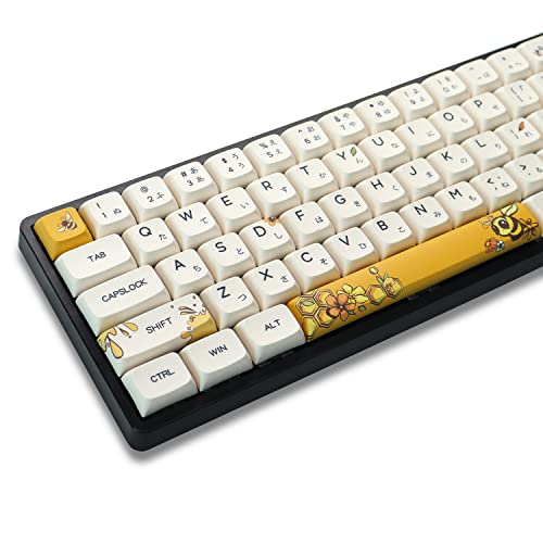 Amazon.co.jp: PBT ハニーキーキャップ 143キー 新バージョン